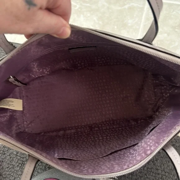 Kate Spade Glittery Silver and Cream Tote - Picture 5 of 7